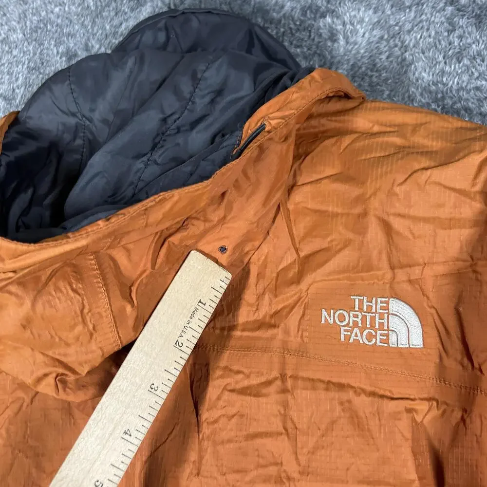 The North Face Jacket Mens L Orange HyVent Hooded Windbreaker Lightweight